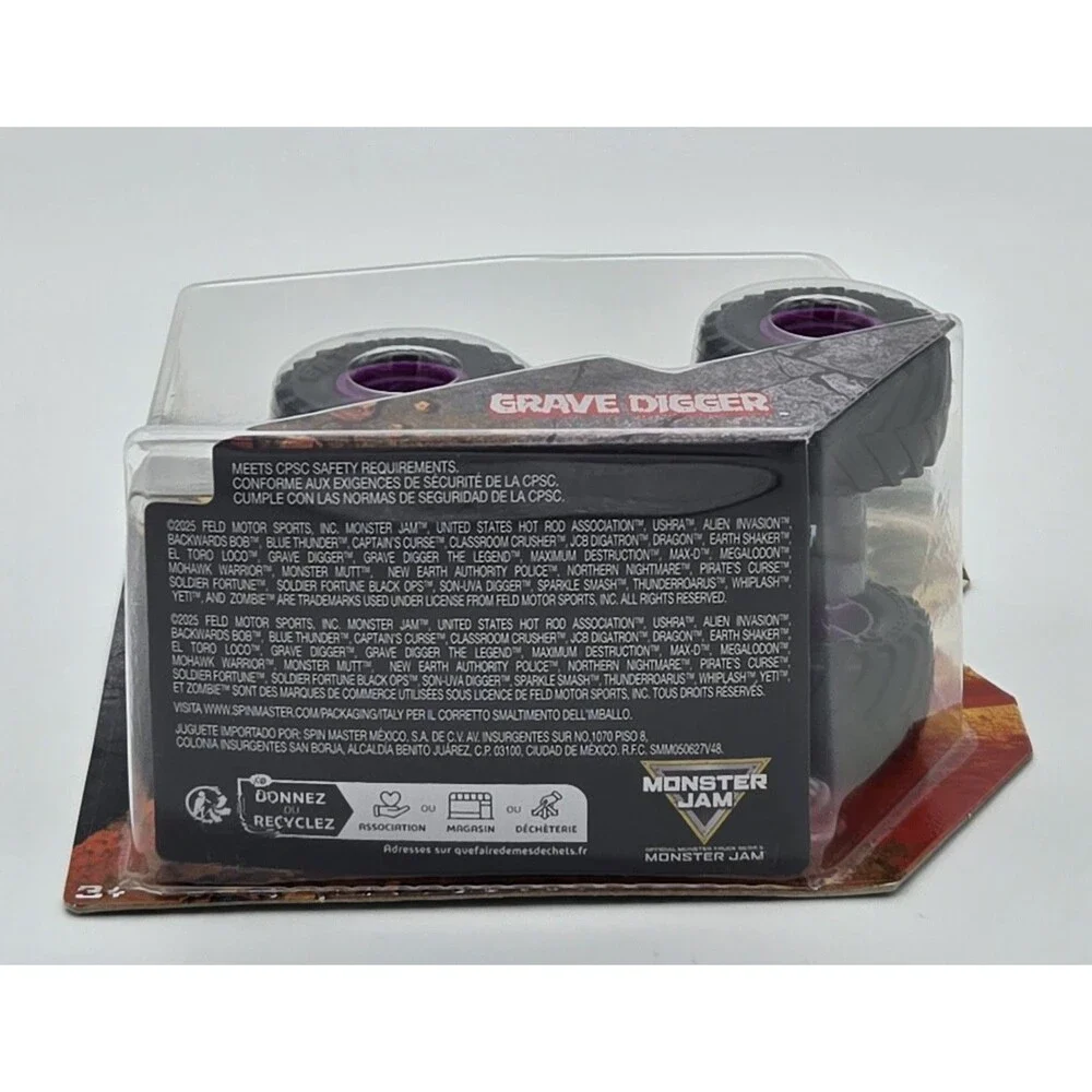 Spin Master Monster Jam Grave Digger 2025‎ Series 1 Purple 1:64 Diecast Truck
